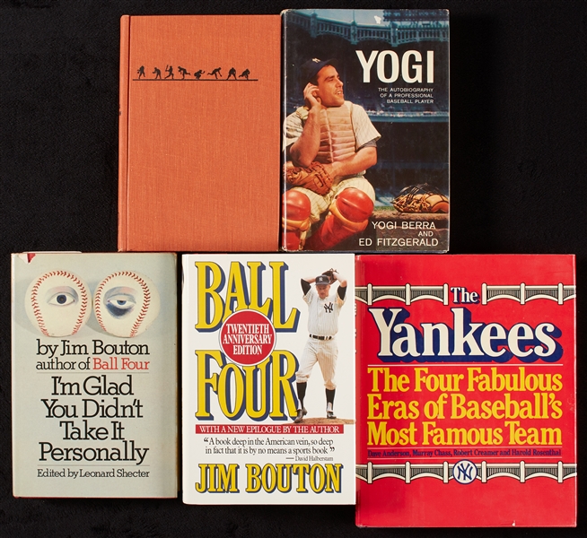New York Yankees Signed Books Group with Reggie Jackson, Ford (4)