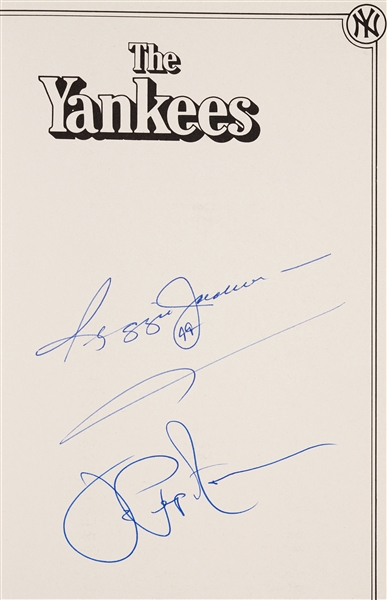 New York Yankees Signed Books Group with Reggie Jackson, Ford (4)