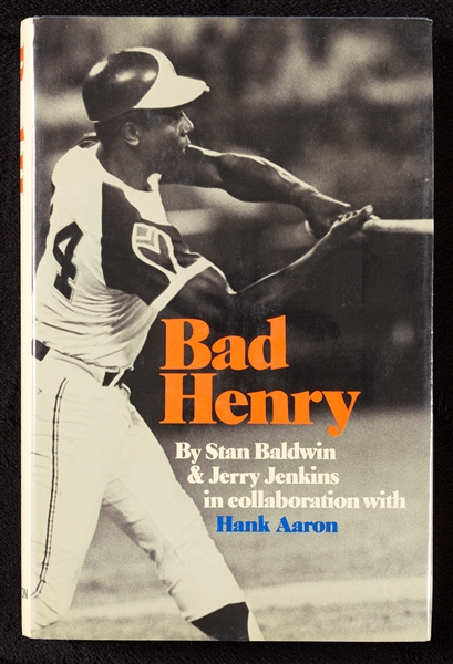 Hank Aaron Signed Bad Henry Book (BAS)