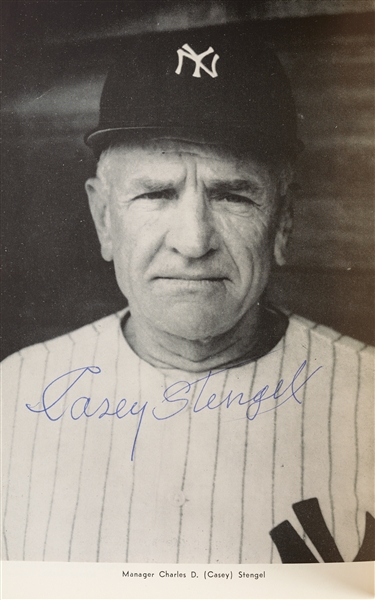 Casey Stengel Signed Baseball's Greatest Manager Book (BAS)