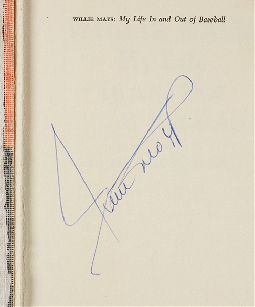 Willie Mays Signed My Life In And Out Of Baseball Book (BAS)