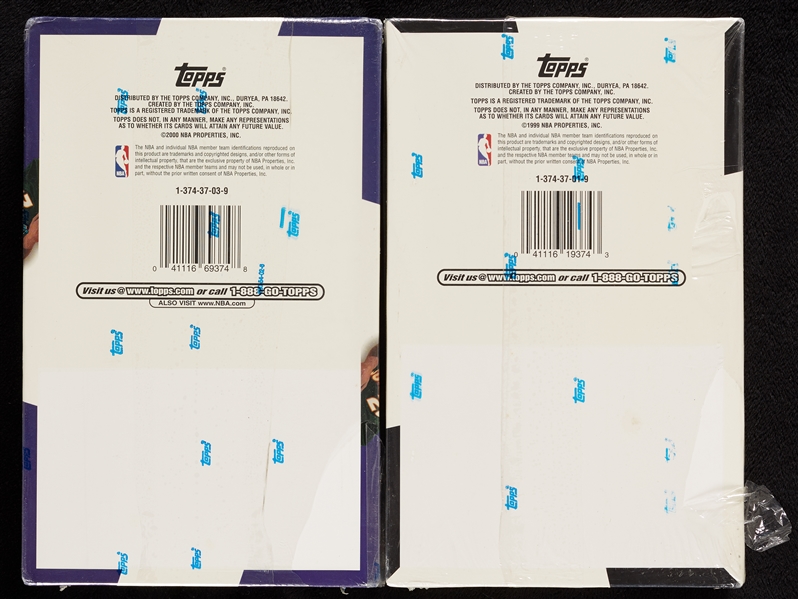 1990-00 Topps Basketball Series 1 & 2 Wax Boxes (2)