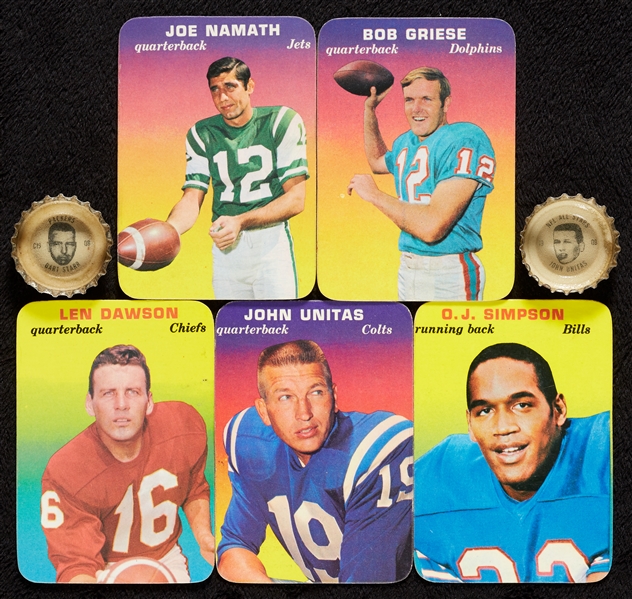 1960s and 1970s Football Peripherals, Post Cereal, Packers Helmets, Stereoscopes and Coke Caps, Plus Modern Sets (183 Plus 4 Sets)