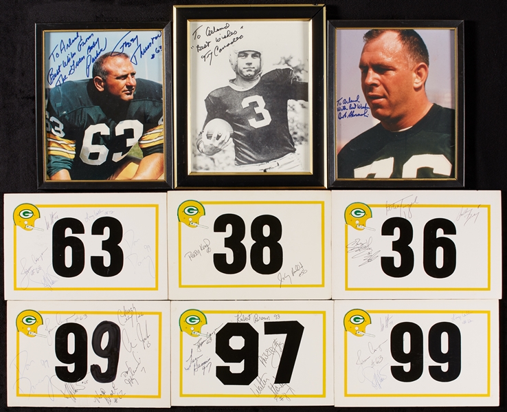 Green Bay Packers Autograph Group with Thurston, Canadeo (9)