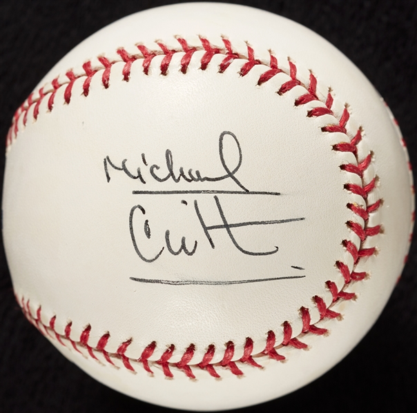 Michael Crichton (Jurassic Park) Single-Signed OML Baseball (PSA/DNA)
