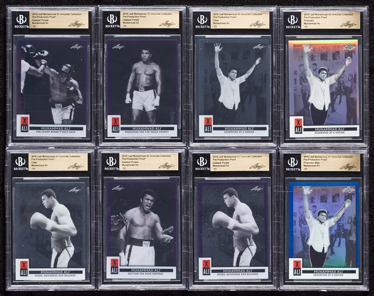 Muhammad Ali Graded Card Group with Leaf 1/1s (21)