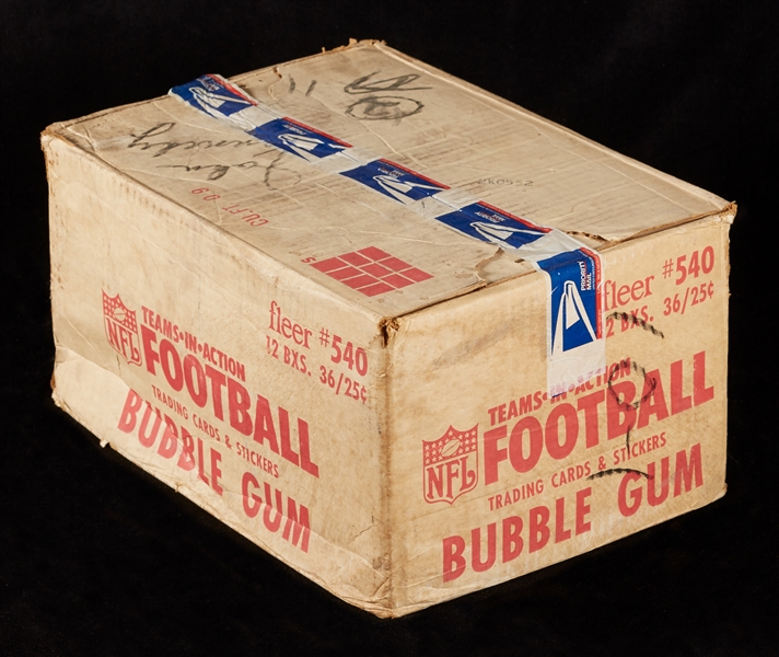 1980 Fleer Football Wax Case (12/36)