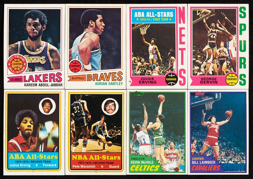 1973-81 Topps Basketball Group, 1987 Fleer Near Set (1,000)
