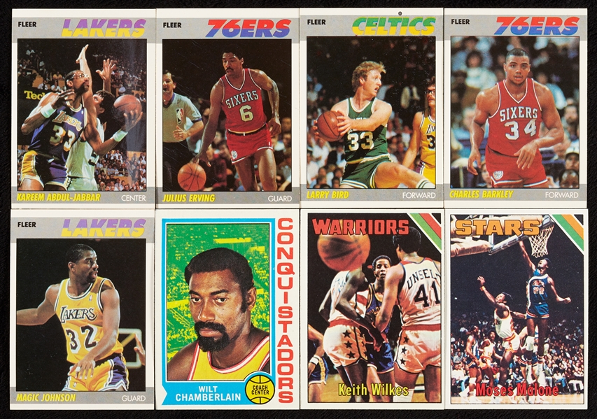 1973-81 Topps Basketball Group, 1987 Fleer Near Set (1,000)