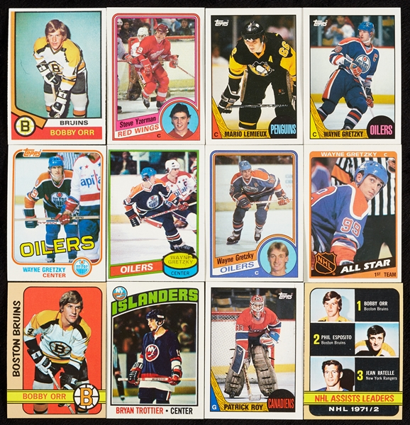 1968-87 Topps Hockey High-Grade Huge Group, 100-Plus HOFers (1,240)