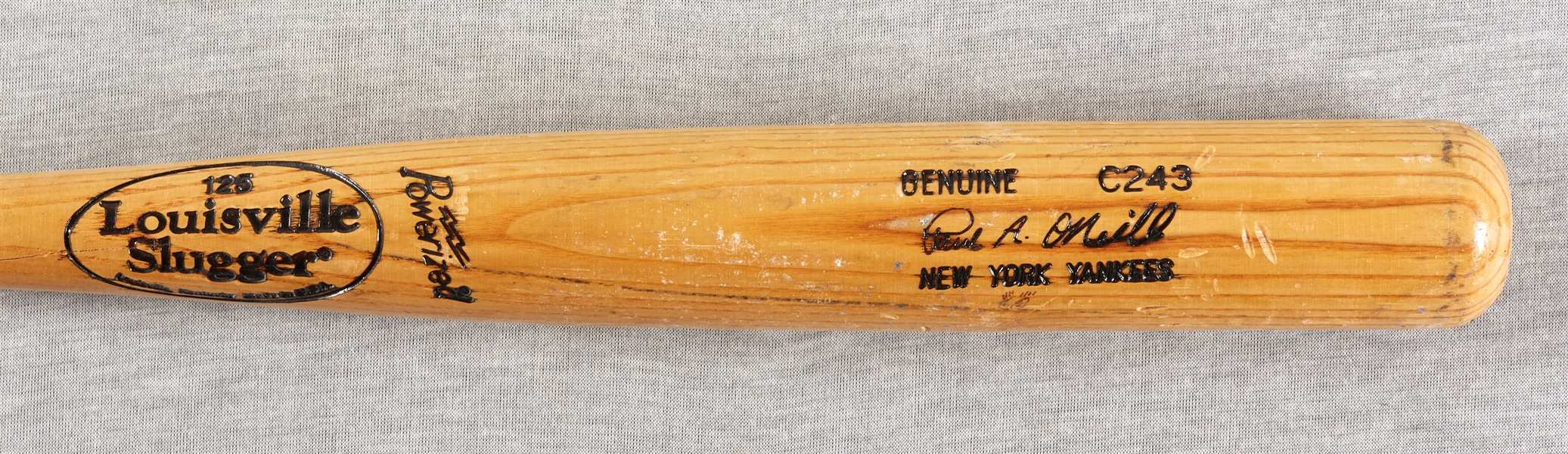 Paul O'Neill Signed 1998 Game-Used Louisville Slugger Bat