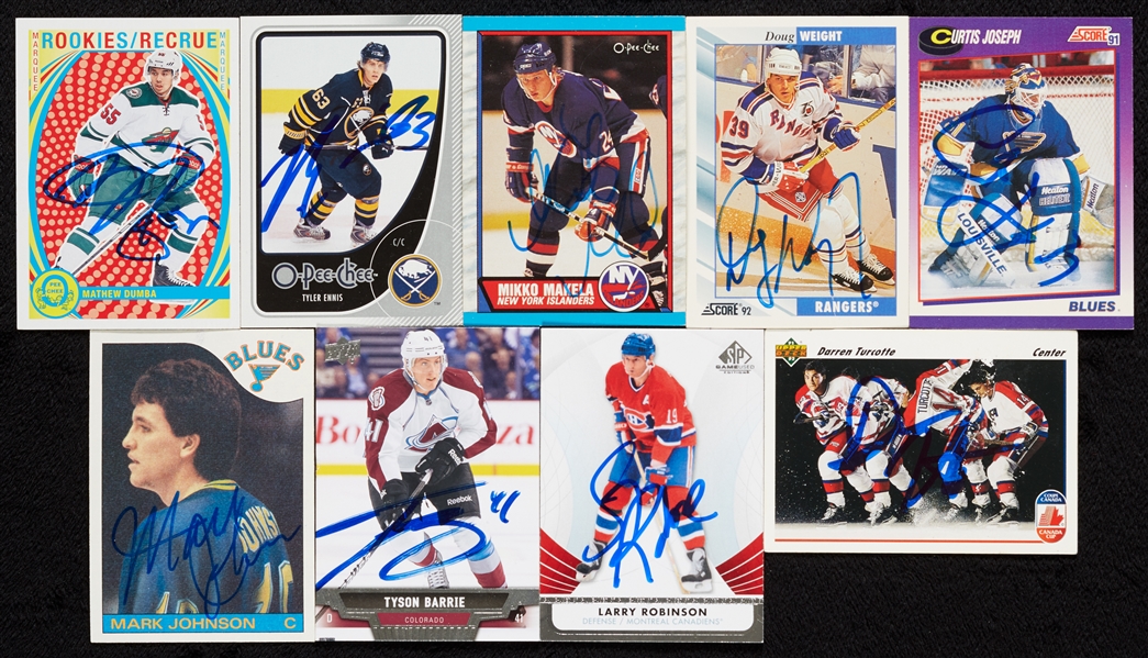 Signed Hockey Cards & Sports Cuts Group (400+)