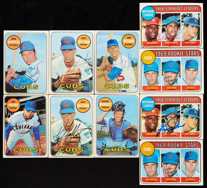 Chicago Cubs Signed 1969 Topps (11)