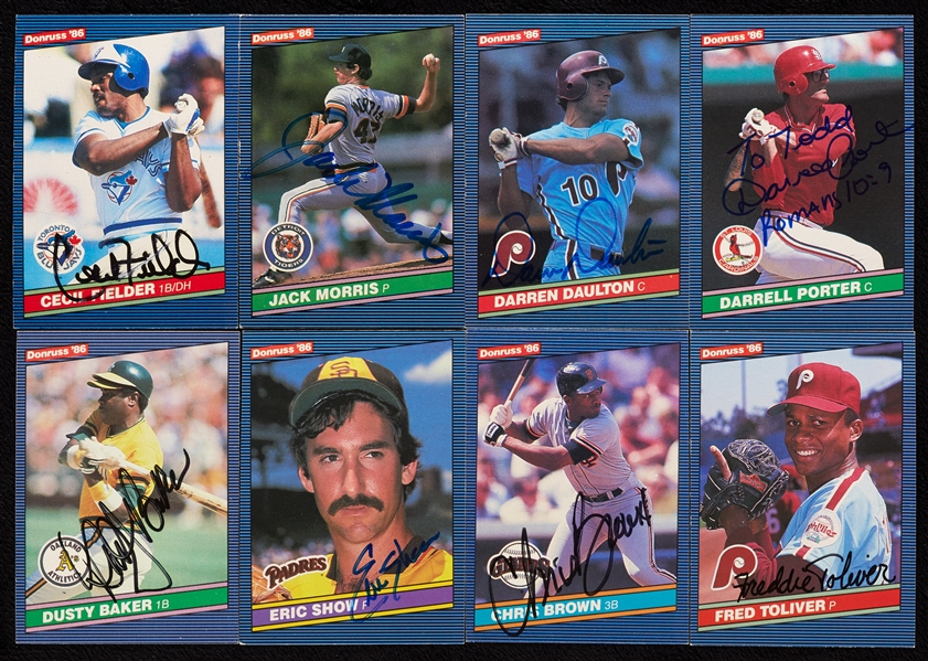 Signed 1986 Donruss Baseball Group (260)