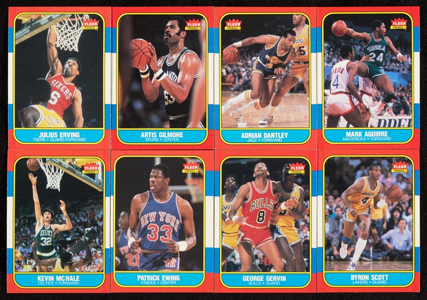 1986 Fleer Basketball High-Grade Group, 21 HOFers (61)
