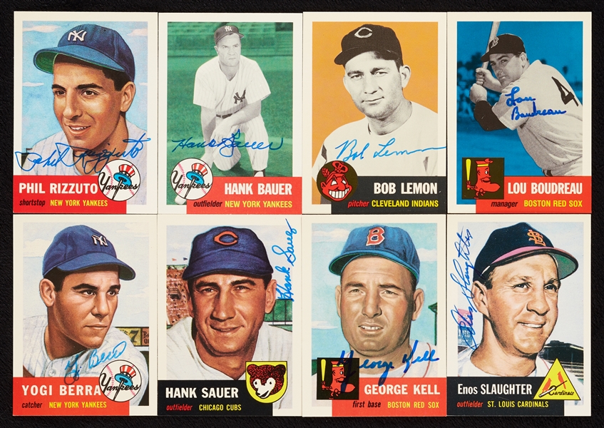 Signed 1953 Topps Archives Group (113)