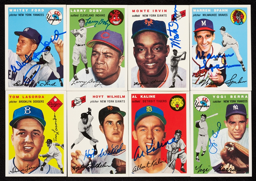 Signed 1954 Topps Archives Group (162)