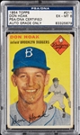 Don Hoak Signed 1954 Topps No. 211 (Graded PSA/DNA 6)