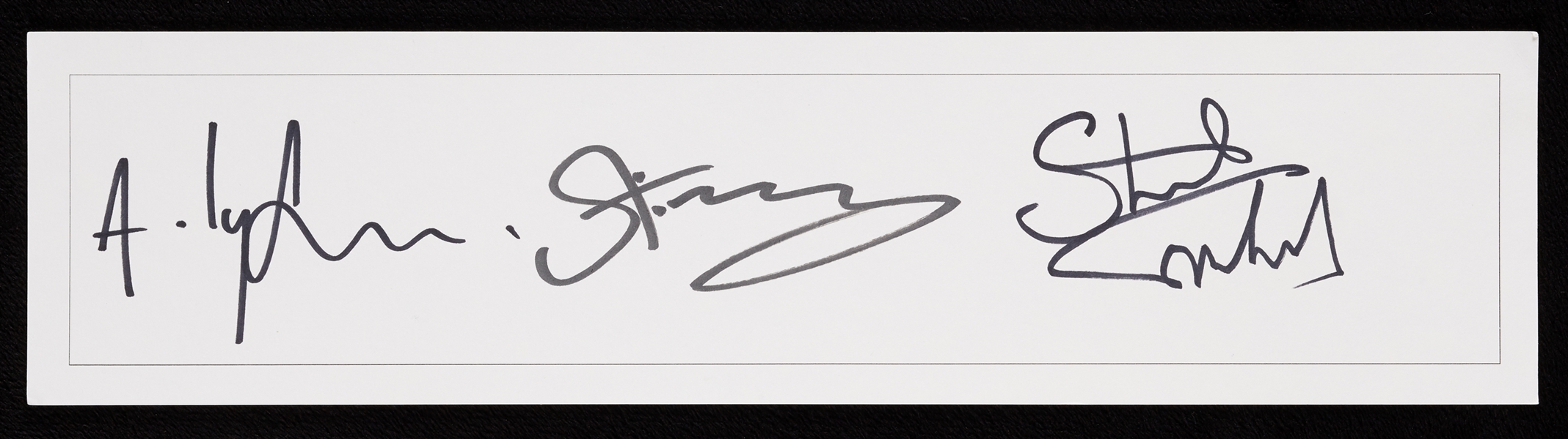 The Police Signed Card with Sting, Andy Summers & Stewart Copeland (BAS)