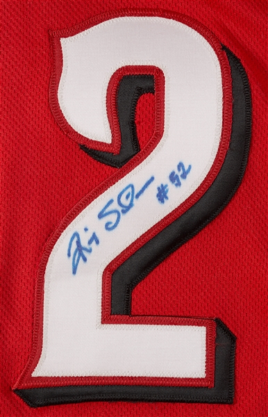 2007 Ricky Stone Reds Game-Worn and Signed Red Alternate Jersey