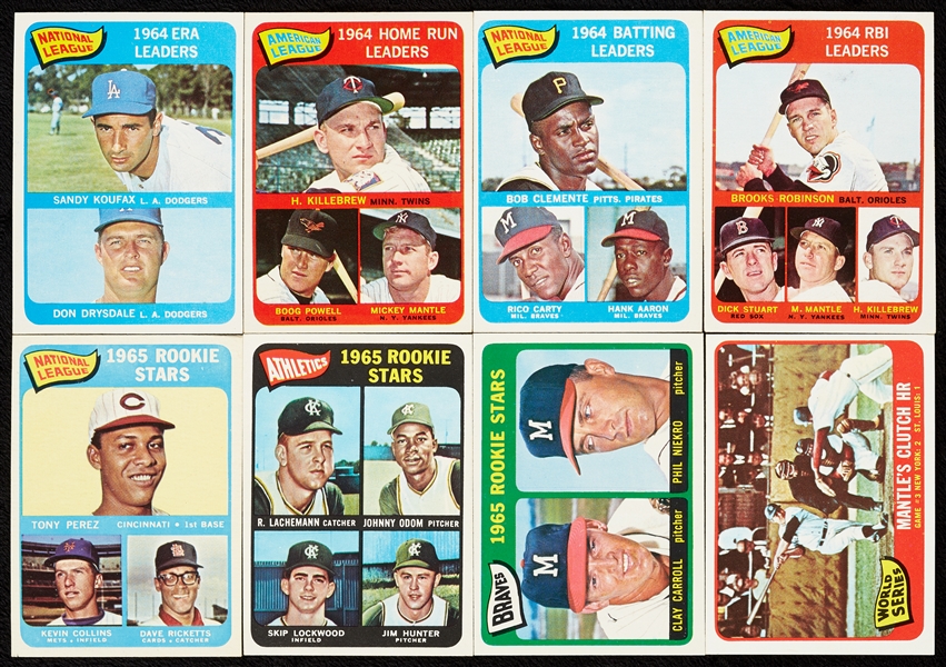 1965 Topps Baseball High-Grade Near Set With Extras (595/598, Plus 300 Extras)