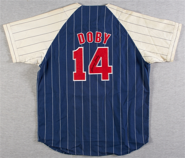 Larry Doby Signed Indians Jersey (BAS)
