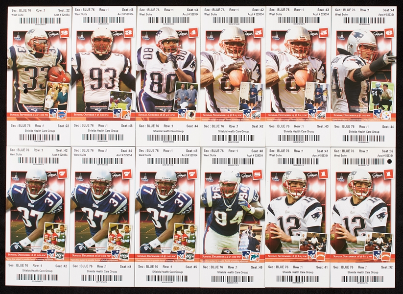 New England Patriots Ticket Hoard with Tom Brady TDs (77)