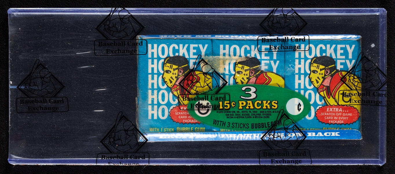 1974 Topps Hockey Wax Pack Tray (BBCE)