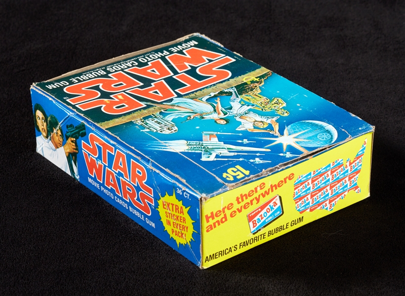 1977 Topps Star Wars Series 1 Wax Packs Group in Display Box (10)