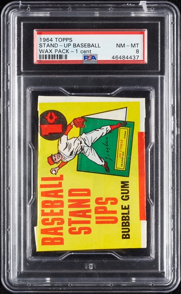 1964 Topps Stand-Ups Baseball Wax Pack (Graded PSA 8)