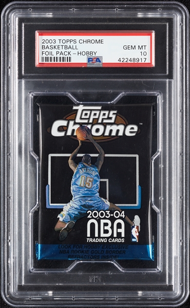 2003 Topps Chrome Basketball Foil Pack Hobby (Graded PSA 10)