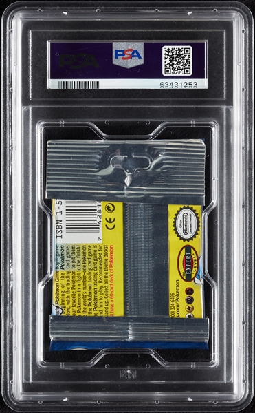 1999 WOTC-Pokemon Base Foil Pack Blastoise - Long Pack (Graded PSA 9)