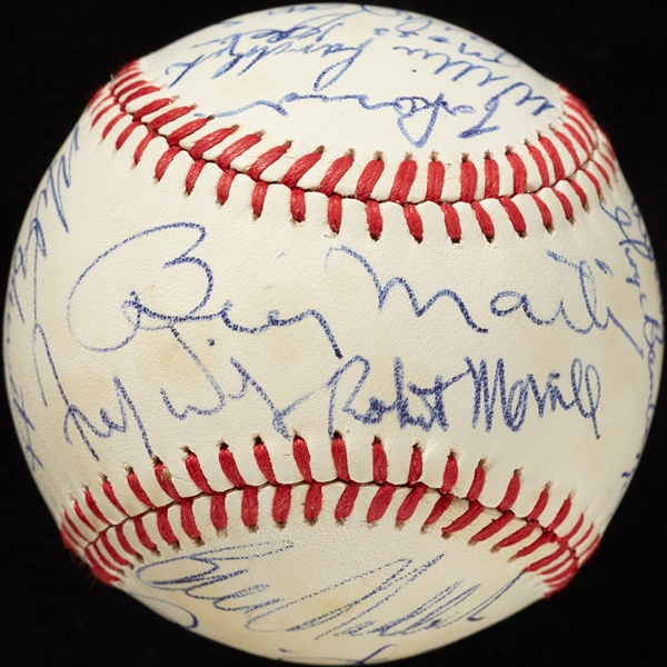 HOFers & Stars Multi-Signed ONL Baseball with George Steinbrenner, Billy Martin (JSA)
