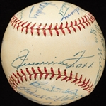 HOFers Multi-Signed OAL Baseball with Foxx, Cochrane, Hornsby, Waner (PSA/DNA)