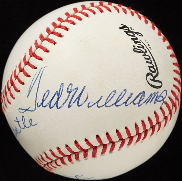 Mickey Mantle, Ted Williams & Hank Aaron Signed ONL Baseball (JSA)