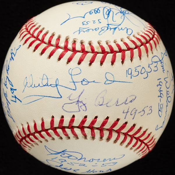 1949-1953 New York Yankees WS Champs Multi-Signed OAL Baseball (JSA)