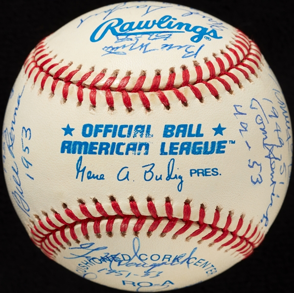 1949-1953 New York Yankees WS Champs Multi-Signed OAL Baseball (JSA)