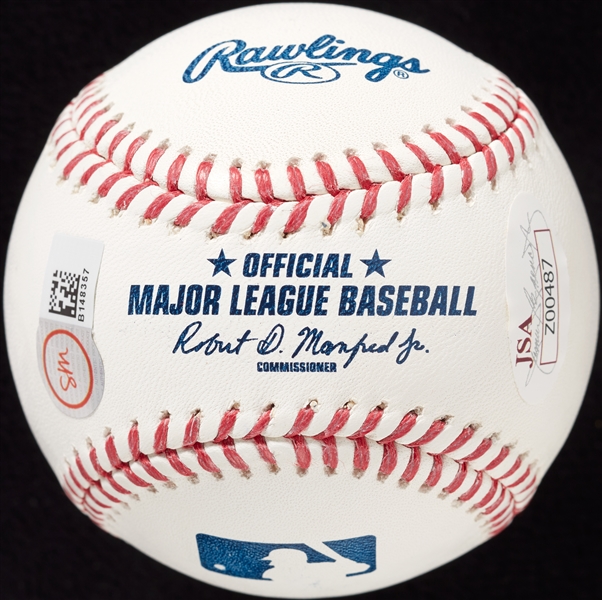 Hank Aaron Single-Signed OML Baseball with Multiple Inscriptions (JSA)