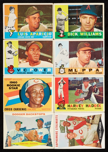 1958-60 Topps Baseball Huge Group, Nine HOFers, Many Stars and Specials (725)