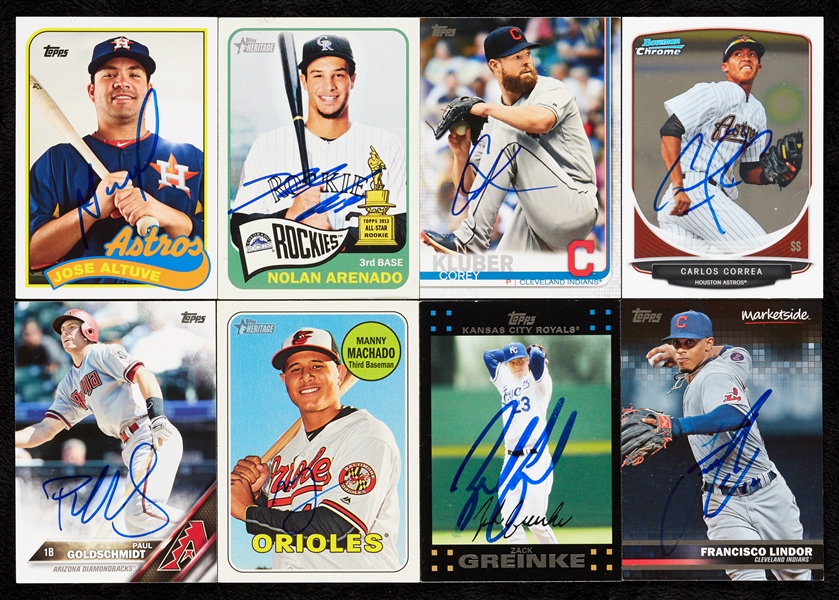 Current Superstars Signed Baseball Card Collection (160)