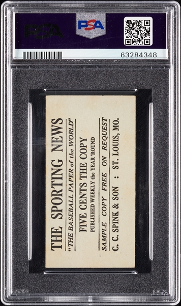 1916 M101-4 Sporting News Charles Comiskey No. 36 PSA 6