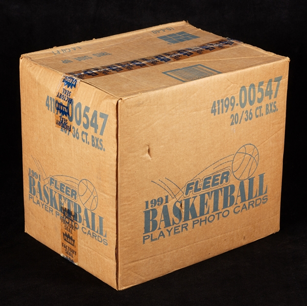 1991 Fleer Basketball Wax Case (20)