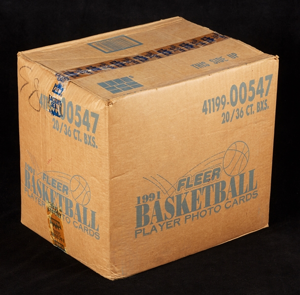 1991 Fleer Basketball Wax Case (20)