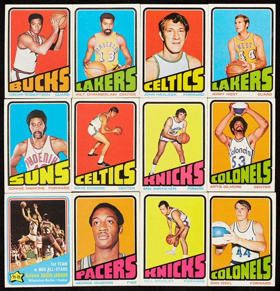 1972 Topps Basketball High-Grade Partial Set, Plus Extras (129/264 + 40)