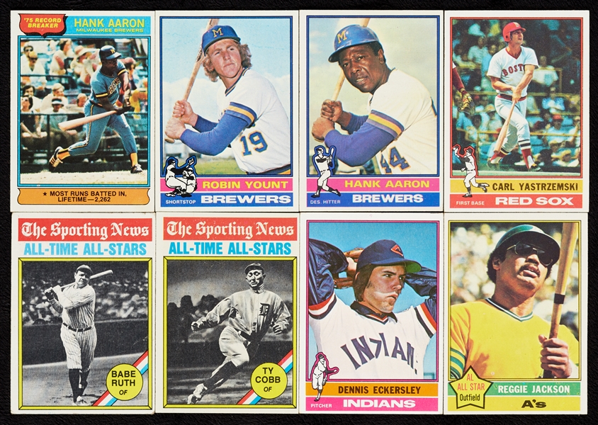 1976 Topps Baseball Complete Set Plus Traded (704)