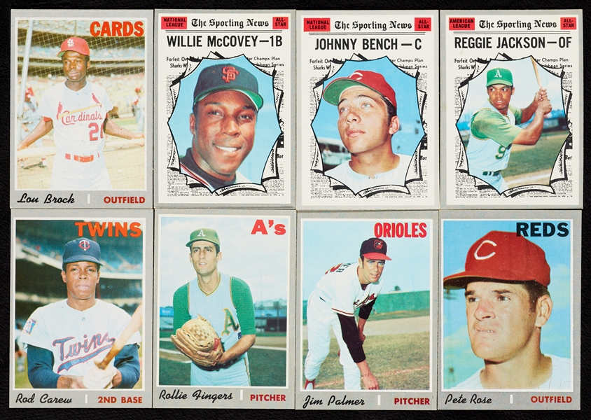 1970 Topps Baseball Partial Set, 21 HOFers, 20 All-Stars (750)