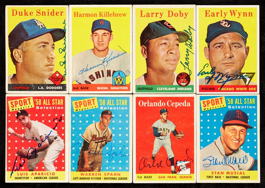 Signed 1958 Topps Baseball Collection (117)