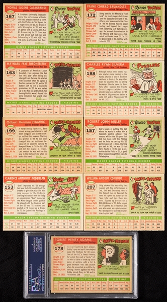 1955 Topps Baseball High-Grade High-Numbers Group (23)
