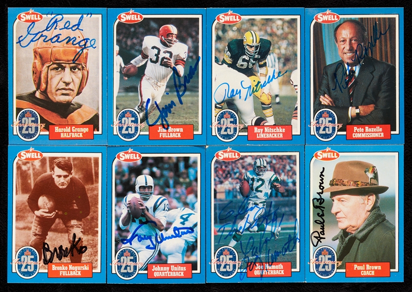 1988 Swell Football Greats Near Set (143/144) With 97 Signed Cards