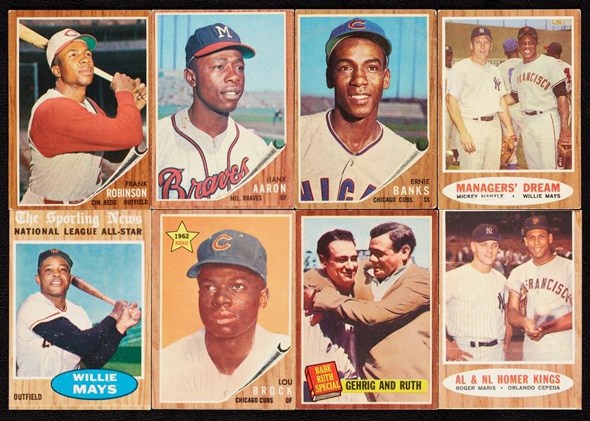 1962 Topps Baseball Partial Set, 29 HOFers (552/598)